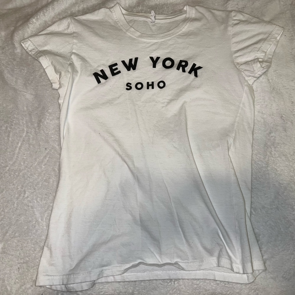 simple white tee